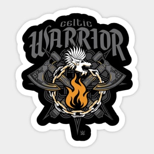Sheamus Celtic Warrior Flame And Chains Epic Sticker